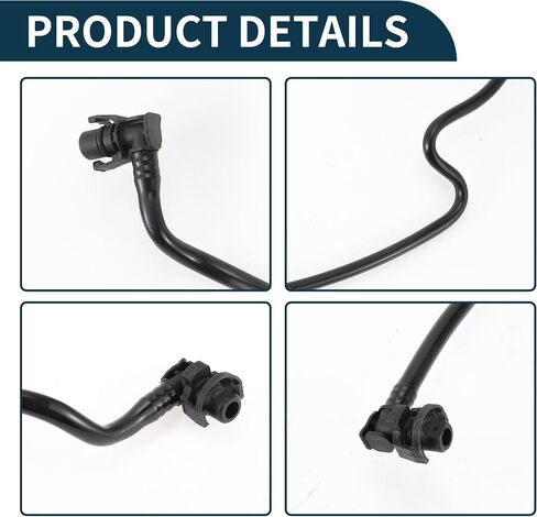 Radiator Hose for Land Rover Discovery 2017-2020 for Land Rover Range Rover Good Sealing No.LR077702/LR081659/LR034648 Upper Vent Reservoir Hose in Saudi Arabia