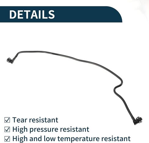 Radiator Hose for Land Rover Discovery 2017-2020 for Land Rover Range Rover Good Sealing No.LR077702/LR081659/LR034648 Upper Vent Reservoir Hose in Saudi Arabia