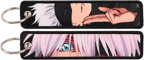 Pinstant Satoru Gojo Jujutsu Kaisen Anime Manga Keychain مفتاح العلامة سلسلة فوب الدائري in Saudi Arabia