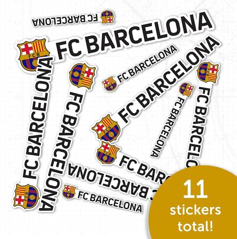 Desert Cactus FC Barcelona Stickers Barça Sheet Vinyl Football Soccer Decal Laptop Water Bottle Car Scrapbook 12.32x8.94 Sheet (Type 3-3) in Saudi Arabia