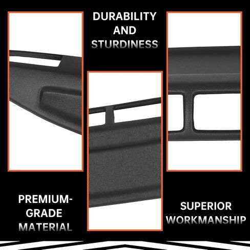 غطاء لوحة القيادة Kojem متوافق مع 1984-1986 Toyota 4Runner & Pickup Dash Cap لوحة القيادة الجانب الأيمن للركاب مطلي باللون الأسود in Saudi Arabia