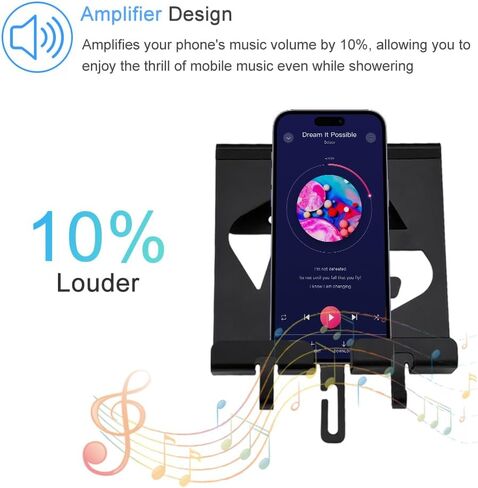 حامل حائط عالمي من الألومنيوم من IFCASE لأجهزة iPad Air/Mini/Pro وGalaxy Tab وأجهزة Android اللوحية والهواتف المحمولة وقارئ الكتب الإلكترونية (أسود) in Kuwait