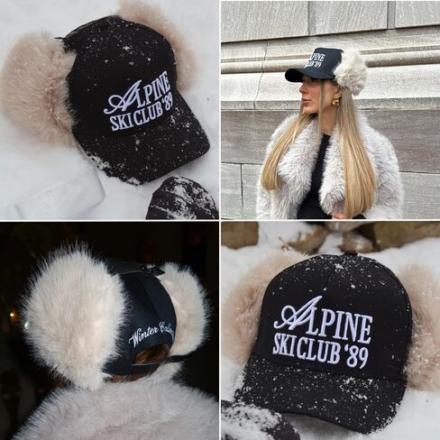 قبعة سائق شاحنة أزياء عتيقة | الرجال والنساء | عصري لطيف الرجعية قبعات حمراء للبلد والغربية | كامو فرو القطن | Snapback in Kuwait