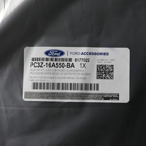2023+ Super Duty OEM Rear Splash Guards for Single Rear Wheel Models w/o Wheel-Lip Moldings in Saudi Arabia