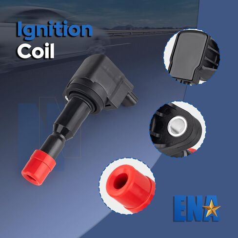 ENA Set of 4 Ignition Coil Pack Compatible with Honda 2007 2008 Fit Hatchback L4 1.5L Replacement for UF581 30520PWCS01 C1578 5C1635 E1081 in Saudi Arabia