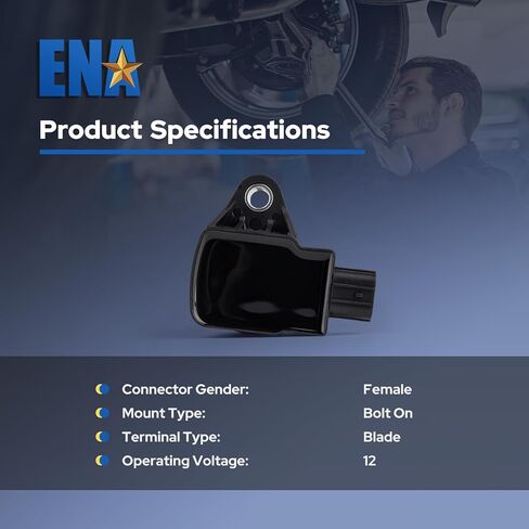 ENA Set of 4 Ignition Coil Pack Compatible with Honda 2007 2008 Fit Hatchback L4 1.5L Replacement for UF581 30520PWCS01 C1578 5C1635 E1081 in Saudi Arabia
