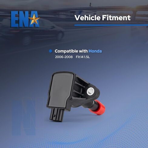 ENA Set of 4 Ignition Coil Pack Compatible with Honda 2007 2008 Fit Hatchback L4 1.5L Replacement for UF581 30520PWCS01 C1578 5C1635 E1081 in Saudi Arabia