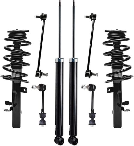 Detroit Axle - 8pc Struts Shocks Suspension Kit for Ford 2014-2018 Escape, 2 Front Struts with Coil Spring 2 Rear Shock Absorbers 4 Front & Rear Sway Bar Links 2015 2016 2017 Replacement in Saudi Arabia