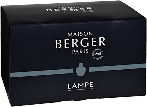 مصباح عطري من البورسلين من MAISON BERGER - موزع روائح منزلية من الغابة البيضاء ومنقي هواء 6.3 × 3.6 × 3.6 بوصة - صناعة فرنسية منذ عام 1898 - مجموعة هدايا مع فتيل قطني، ومخمد، وقمع - بدون زيت in Saudi Arabia