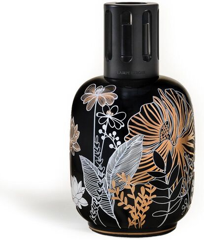 MAISON BERGER Porcelain Fragrance Lamp – White Jungle Home Diffuser & Air Purifier 6.3 x 3.6 x 3.6 inches – French-Made Since 1898 – Gift Set w/Cotton Wick, Snuffer, Funnel – No Oil Included in Kuwait