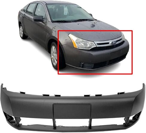 FitParts متوافق مع غطاء المصد الأمامي 2008 2009 2010 2011 Ford Focus Sedan 08 09 10 11. جديد، مُجهز وجاهز للطلاء. نماذج W/O SES. FO1000634 8S4Z17D957APTM in Saudi Arabia