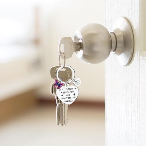 Sister Keychain Gifts for Women Girl - Sisters Birthday Gift, Ideas Keychains for Adults Teen with Butterfly in Saudi Arabia