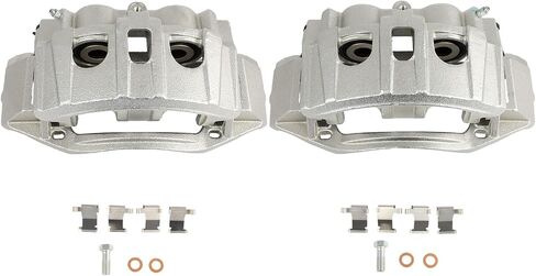 SCITOO 18B5075 18B5074 Rear Left & Right Disc Brake Calipers w/Bracket Fit For Ford For E-150 2008-2014,For Ford For E-250 2008-2014,For Ford For E-350 Super Duty 2008-2019 2021-2025, Double Pistons in Saudi Arabia