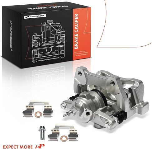 A-Premium Disc Brake Caliper Assembly with Bracket Compatible with Land Rover LR3 2005-2009, Range Rover Sport 2006-2009, LR4 2010-2016 - Rear Left Driver Side in Saudi Arabia