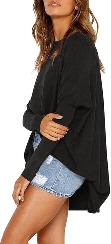 Long Tunic Tops for Women Long Sleeve Round Neck Shirts Blouses Casual Loose Athletic Pullover Tunics 2025 Outfit in Saudi Arabia