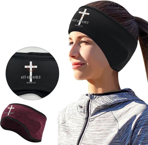 2 قطعة عصابات الرأس الرياضية للنساء الدراجات الأذن دفئا عقال للرجال الشتاء Headbands الطقس البارد تشغيل الصوف الأذن يغطي in Kuwait