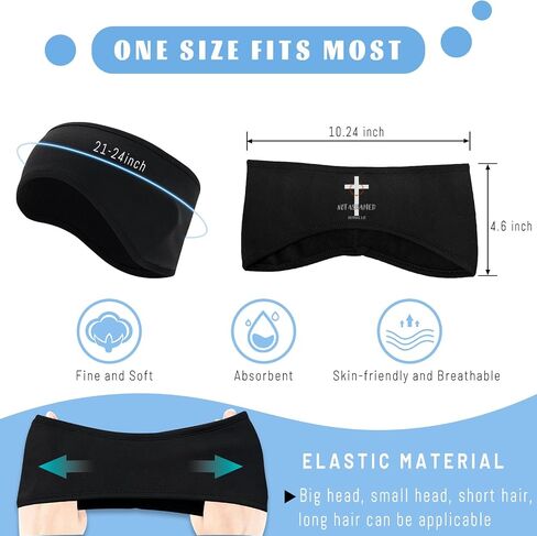 2 قطعة عصابات الرأس الرياضية للنساء الدراجات الأذن دفئا عقال للرجال الشتاء Headbands الطقس البارد تشغيل الصوف الأذن يغطي in Kuwait
