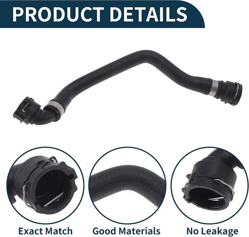 Radiator Hose Heater Hose Radiator Outlet Hose Pipe for Audi Q5 2013-2016 No.8R0819334AC Rubber Heater Hose Black 1 Pc in Saudi Arabia
