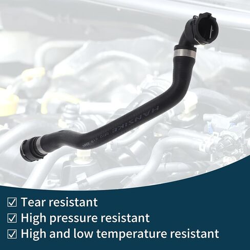 Radiator Hose Heater Hose Radiator Outlet Hose Pipe for Audi Q5 2013-2016 No.8R0819334AC Rubber Heater Hose Black 1 Pc in Saudi Arabia