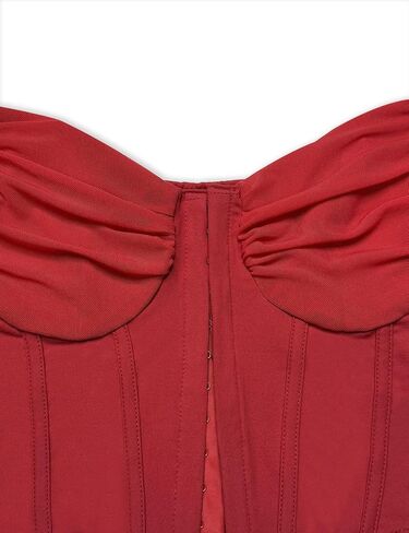 Relipop Women's 2025 Sexy Sweetheart Neckline Top Sheer Mesh Long Sleeve Ruched Going Out Corset Crop Tops in Kuwait