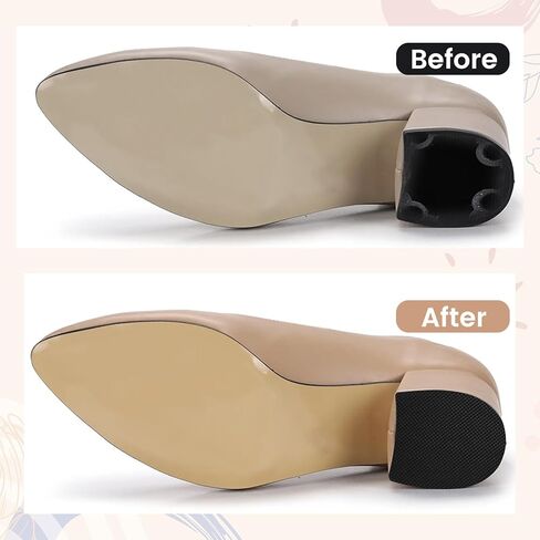 8 قطعة عالية الكعب التصحيح المطاط التمهيد كعب استبدال عدم الانزلاق مربع التمهيد كعب استبدال نصائح وحيد إصلاح نصائح الكعوب حماة in Kuwait