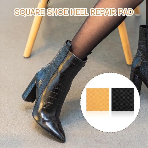 8 قطعة عالية الكعب التصحيح المطاط التمهيد كعب استبدال عدم الانزلاق مربع التمهيد كعب استبدال نصائح وحيد إصلاح نصائح الكعوب حماة in Kuwait