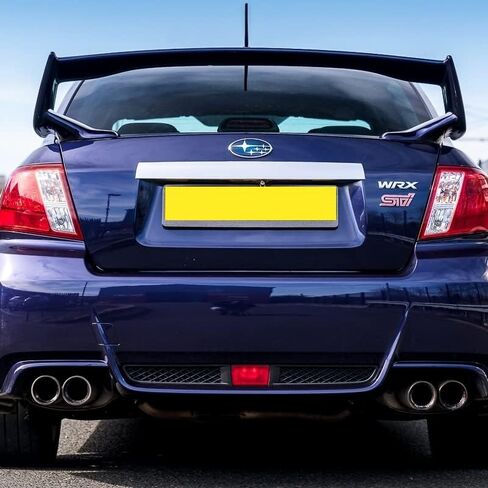 EPARTS-GOGOGO 1 Piece Rear Spoiler Wing Unpainted Black ABS Trunk Lip Spoiler Fit for 2008-2014 Subaru Impreza WRX STI 4 Door Sedan in Saudi Arabia