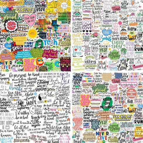 200PCS Book Stickers for Kindle, Bookish Stickers, Booktok Reading Stickers for Water Bottles Laptop Phone Accessories, Vinyl Waterproof Stickers for Book Lovers Teens Adults in Saudi Arabia