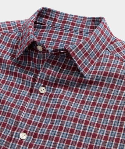 vineyard vines Men's Kendrick Check Tech Twill Shirt in Saudi Arabia