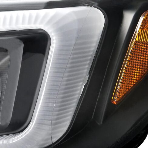 SPEC-D ضبط المصابيح الأمامية لجهاز عرض الدخان الأسود مع إشارة LED وشريط LED متوافق مع 2011-2013 Scion tC، مجموعة المصابيح الأمامية اليسرى + اليمنى in Saudi Arabia