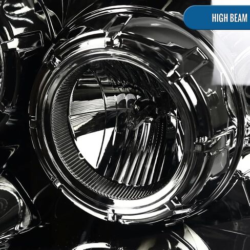 Ronnin - Fits 2004-2008 Ford F150 2006-2008 Lincoln Mark LT Upgraded LED Switchback Sequential Turn Signal Projector Headlights Assembly Pair | Black Smoke in Saudi Arabia