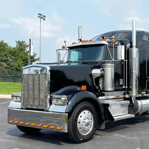 LED DRL Headlights for Kenworth T400 T600 T800 W900 K100 C500 Peterbilt 378 379 Front Headlight Assembly OE Replacement Driver Left and Passenger Right Side DOT Approved [Included All Bulbs] in Saudi Arabia