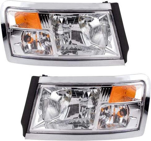 Headlight Assembly Set Headlights Driver & Passenger Side Compatible with 2008-2010 Dodge Dakota 2011 Ram CH2518128 CH2519128 in Saudi Arabia