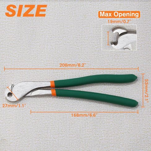 Heavy Duty J-Clip Pliers, Anti-slip Comfortable Grip, Curved Nose for Building Cages & More in Kuwait