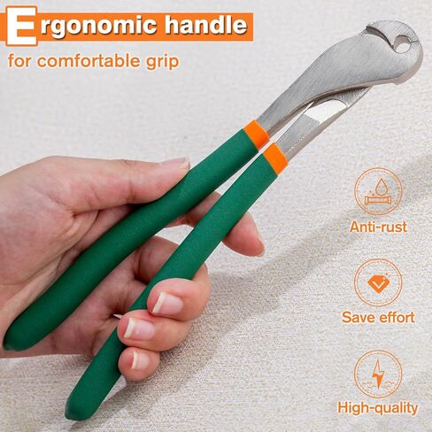 Heavy Duty J-Clip Pliers, Anti-slip Comfortable Grip, Curved Nose for Building Cages & More in Kuwait