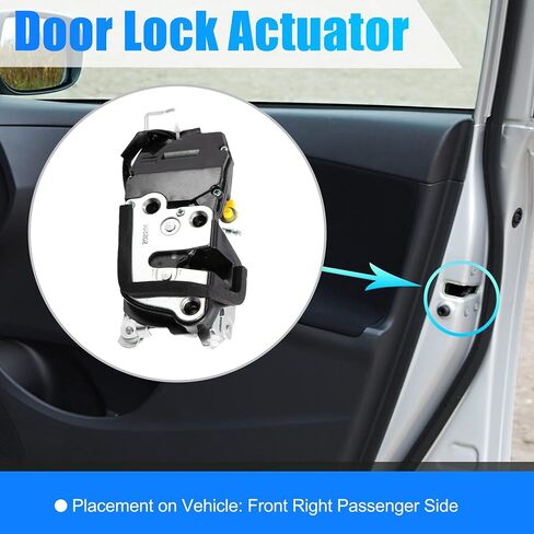 X AUTOHAUX محرك تجميع محرك قفل الباب الكهربائي مع كابل 931-493 6903004010 مزلاج باب جانب الركاب الأمامي الأيمن لتويوتا تاكوما 2.4 لتر 2.7 لتر 3.4 لتر أسود in Saudi Arabia