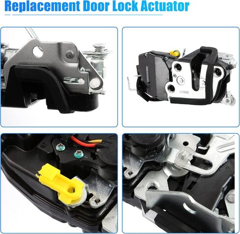 X AUTOHAUX محرك تجميع محرك قفل الباب الكهربائي مع كابل 931-493 6903004010 مزلاج باب جانب الركاب الأمامي الأيمن لتويوتا تاكوما 2.4 لتر 2.7 لتر 3.4 لتر أسود in Saudi Arabia