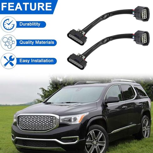AUTOVIC 1 Pair Wiring Harness Adapter HID to Halogen Headlight for GMC Acadia HID 2007-2012 in Saudi Arabia