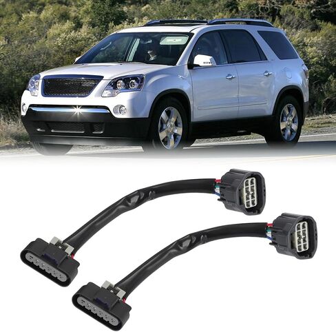 AUTOVIC 1 Pair Wiring Harness Adapter HID to Halogen Headlight for GMC Acadia HID 2007-2012 in Saudi Arabia