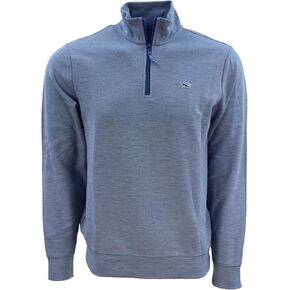 vineyard vines Men's Broadfield 1/4 Zip Solid Sweater (XS, Moonshine) in Saudi Arabia