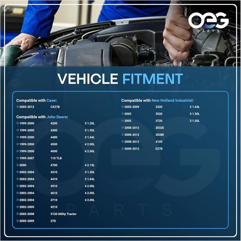 OEG Parts New Alternator Compatible With John Deere Tractors 4210 4300 4310 VV12942377200 101211-1170 5864002400 AM879908 LVA12357 TY25243 VV12942377200 129423-77200 in Saudi Arabia