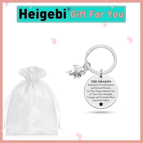 Inspiration Gift for Friend Dragon Keychain Dragon Lover Gift Dragons Jewelry for Women Men Dragon Themed Gift Christmas Birthday Gift for Her Him Encouragement Dragon Keychain in Saudi Arabia