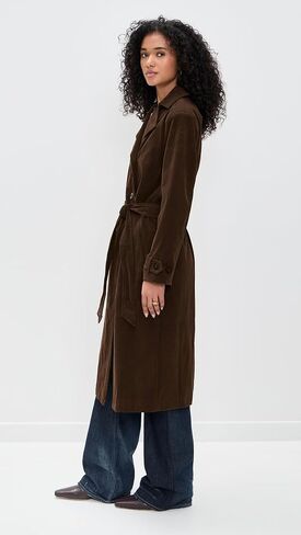 Bailey Rose Women's Faux Suede Trench in Saudi Arabia