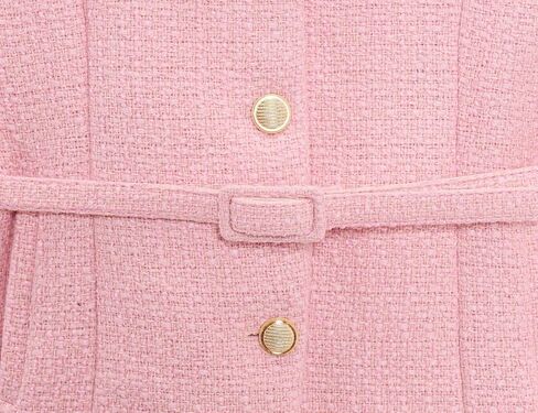 Perbai Womens Tweed Blazer Vest Crewneck Button Down Sleeveless Belted Plaid Work Office Tank Top with Pockets in Saudi Arabia