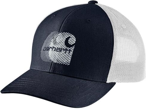 Carhartt Mens Canvas Mesh-Back Logo Embroidered Cap in Saudi Arabia