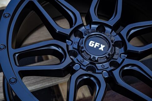 عجلة TR18 المخصصة - 18x9، 0 إزاحة، نمط مسمار 5x127، محور 71.5 ملم - حافة سوداء غير لامعة in Saudi Arabia