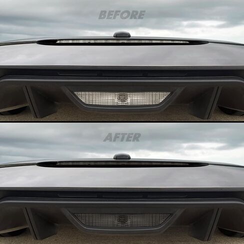 SlickMod PreCut Vinyl Smoke Tint for 2018-2021 Ford Mustang Reverse & Third Brake Light (2. Reverse & Third Brake Light, 20% Dark Smoke) in Saudi Arabia