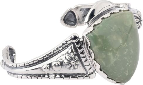 American West Jewelry Sterling Silver Gemstone Arrowhead Cuff Bracelet Size S, M, L in Saudi Arabia