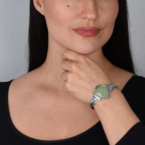 American West Jewelry Sterling Silver Gemstone Arrowhead Cuff Bracelet Size S, M, L in Saudi Arabia