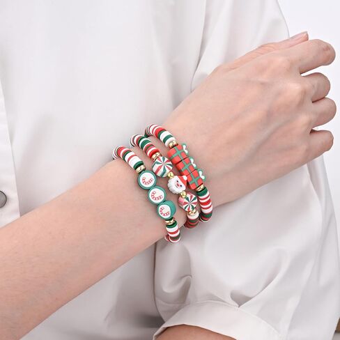 10pcs Beaded Bracelets for Teen Girls, Friendship Bracelets, Girl's Bracelets, Bracelets for Women, Beads Preppy Bracelets, Beach Bracelets for Women in Saudi Arabia